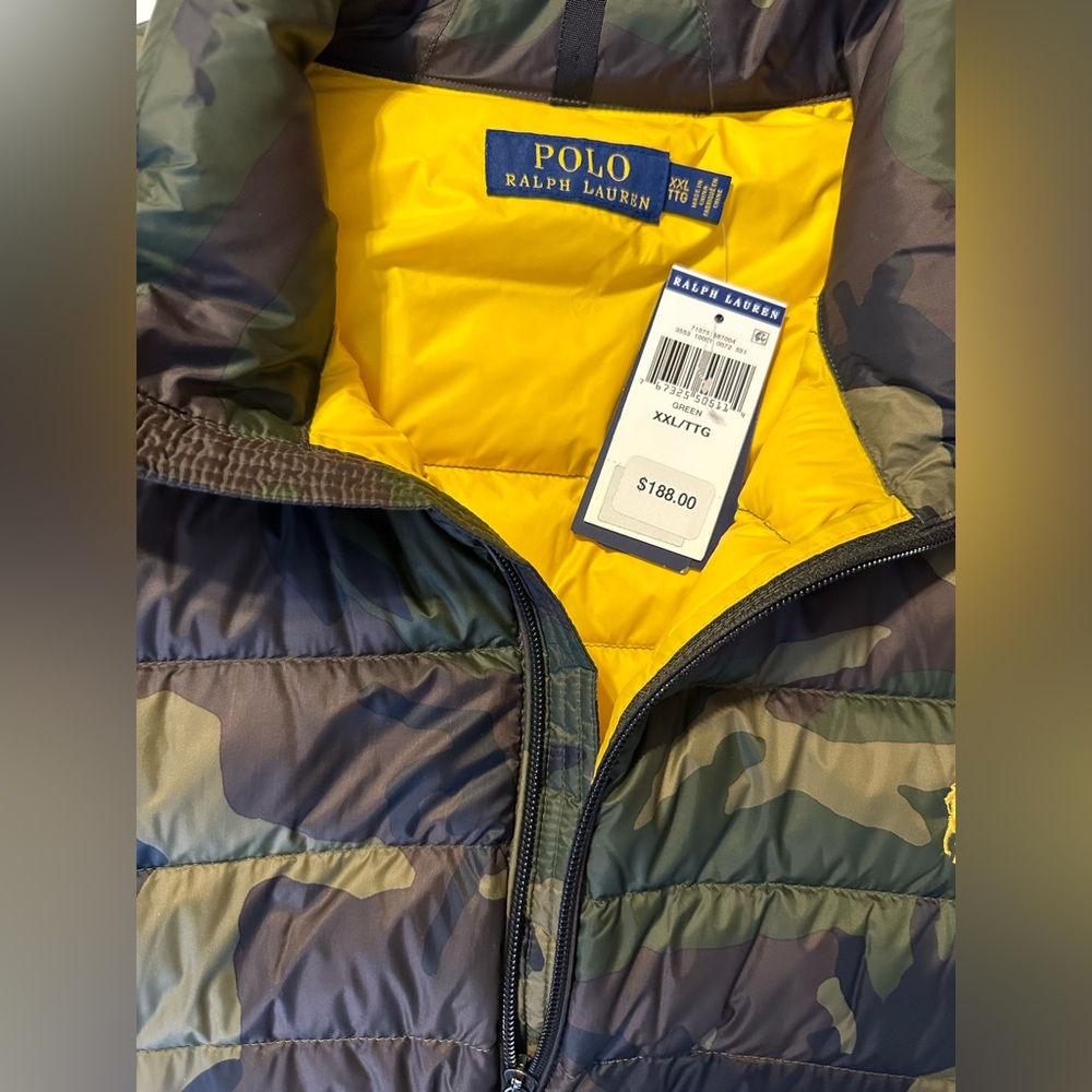 POLO RALPH LAUREN Camo Vest Men’s Size XXL/TTG NWT - Picture 3 of 3